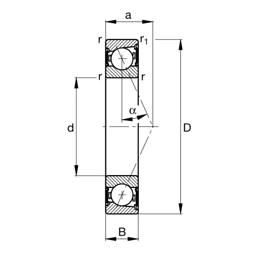 B71922-E-2RSD-T-P4S-UL bearing B71922-E-2RSD-T-P4S-UL bearing